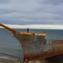 Wreck in the strait of Magellan